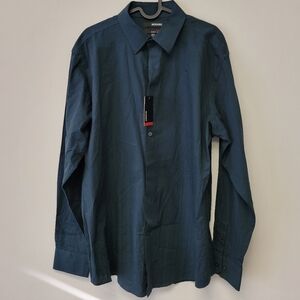 Murano Ultimate Modern Comfort Woven Shirt Deep Teal L